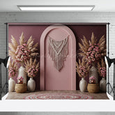 Lofaris Floral Boho Dusty Pink Elegant Wedding Backdrop